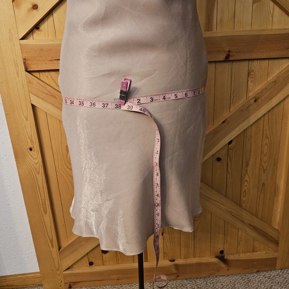 Jessica McClintock the sparkle mini Dress pastel sheer pink with sequins- y2k - Picture 7 of 14